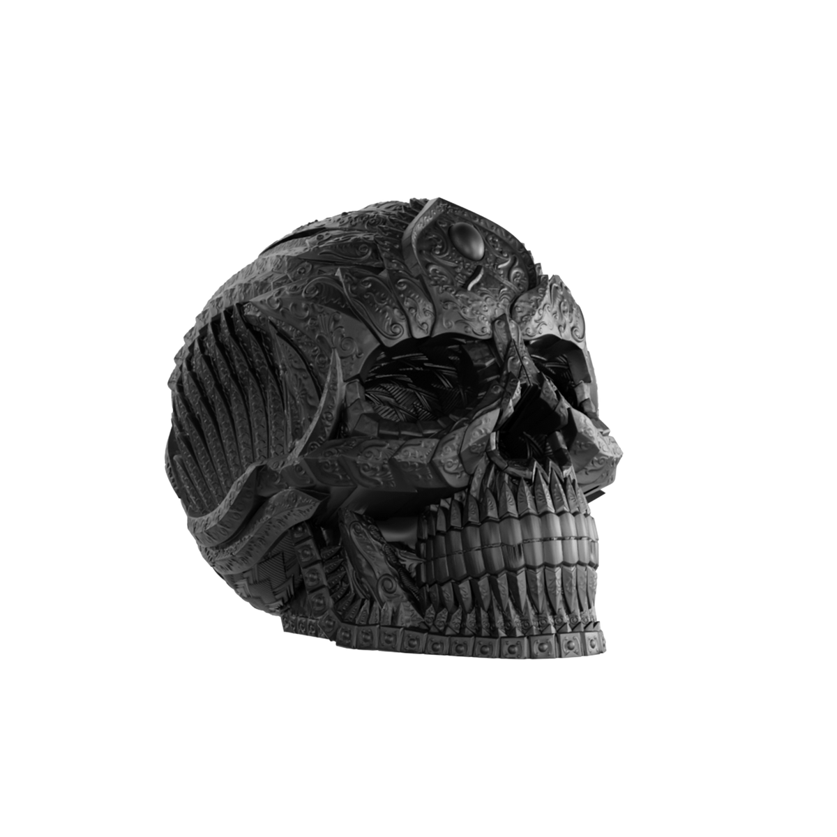 AMUERTE MATTE BLACK SKULL