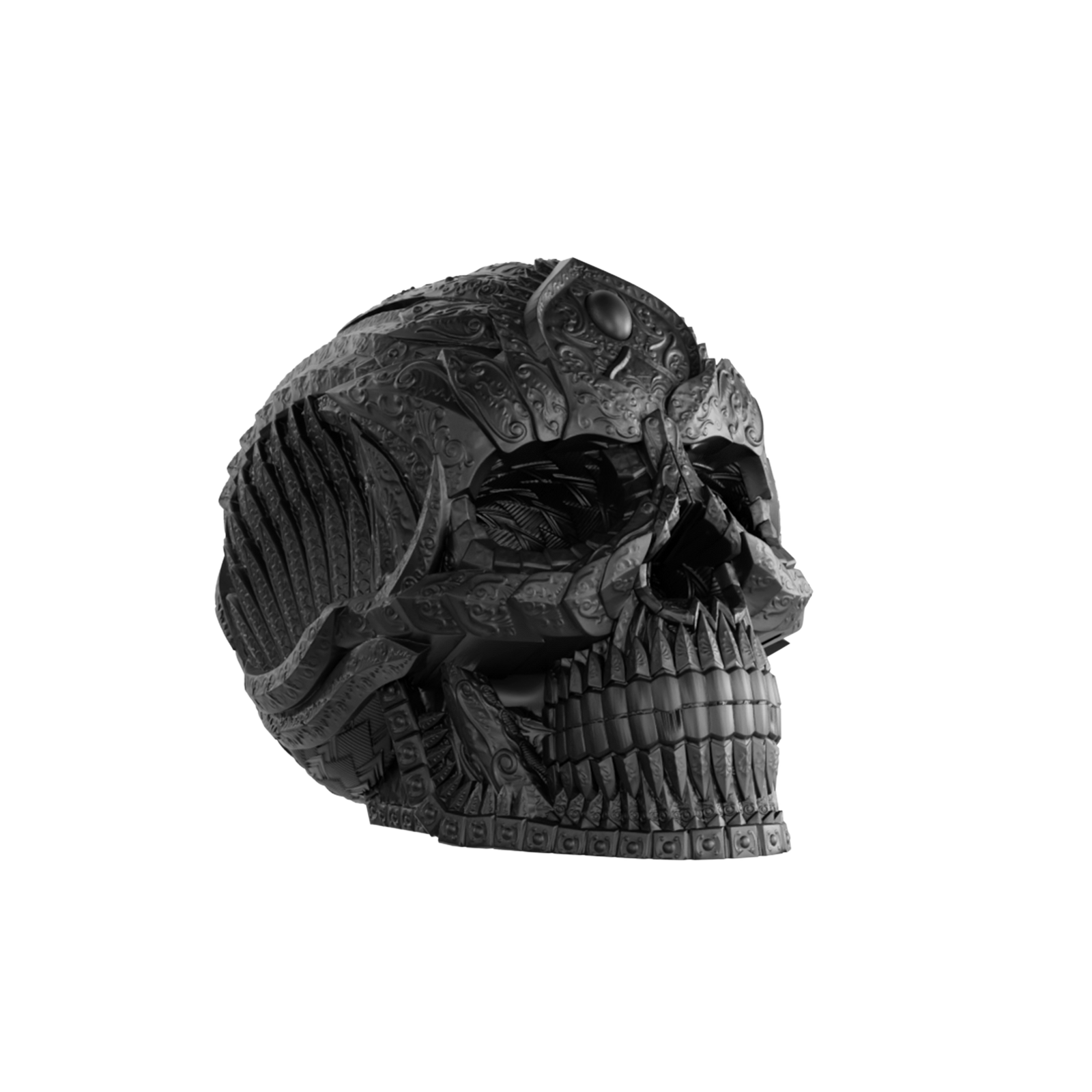 AMUERTE MATTE BLACK SKULL