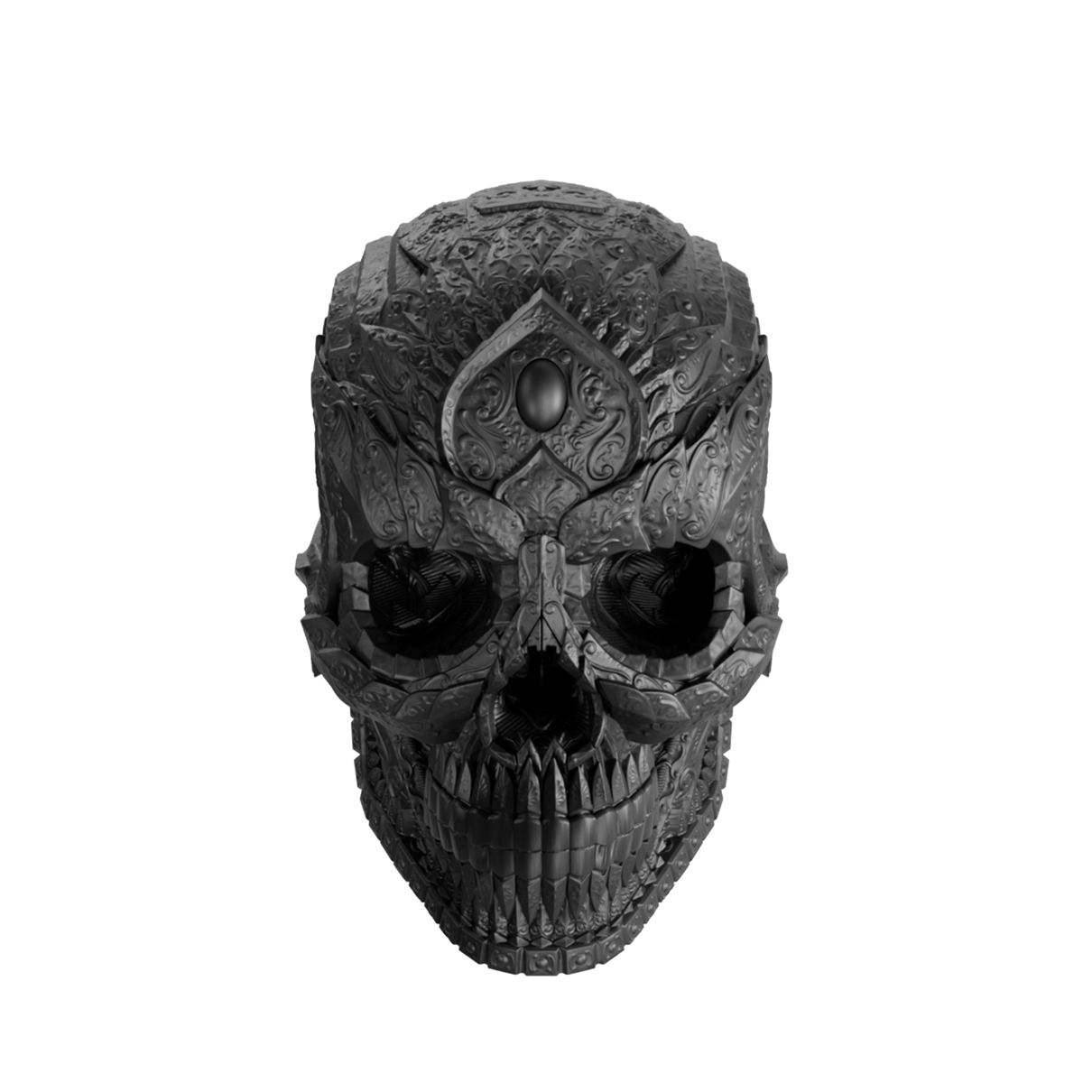 AMUERTE MATTE BLACK SKULL